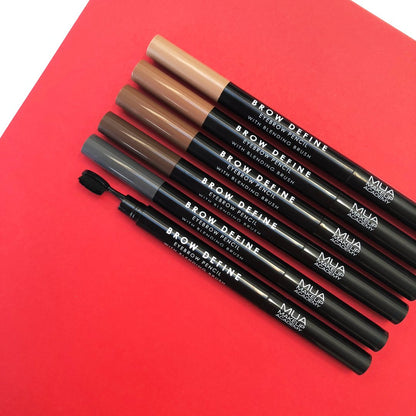 Buy MUA Brow Define Eyebrow Pencil With Blending Brush in Pakistan