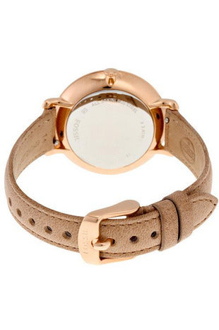 Buy Fossil Women's Quartz Light Brown Leather Strap Cream Dial 36mm Watch ES3487 in Pakistan