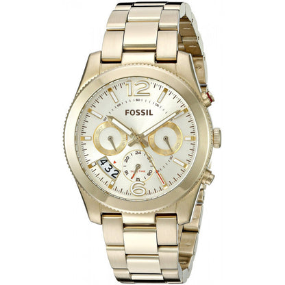 Buy Perfect Boyfriend Gold Dial Gold Steel Strap Watch For Women in Pakistan