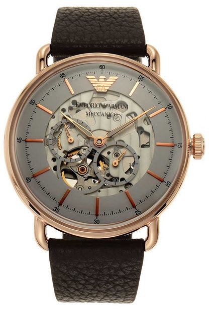 Buy Emporio Armani Men’s Automatic Leather Strap White Dial 43mm Watch 60027 in Pakistan