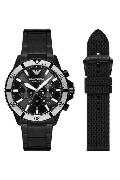 Buy Emporio Armani Men’s Quartz Stainless Steel Black Dial 43mm Watch AR80050 in Pakistan