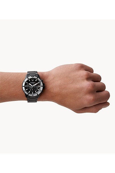 Buy Emporio Armani Men’s Quartz Stainless Steel Black Dial 43mm Watch AR80050 in Pakistan