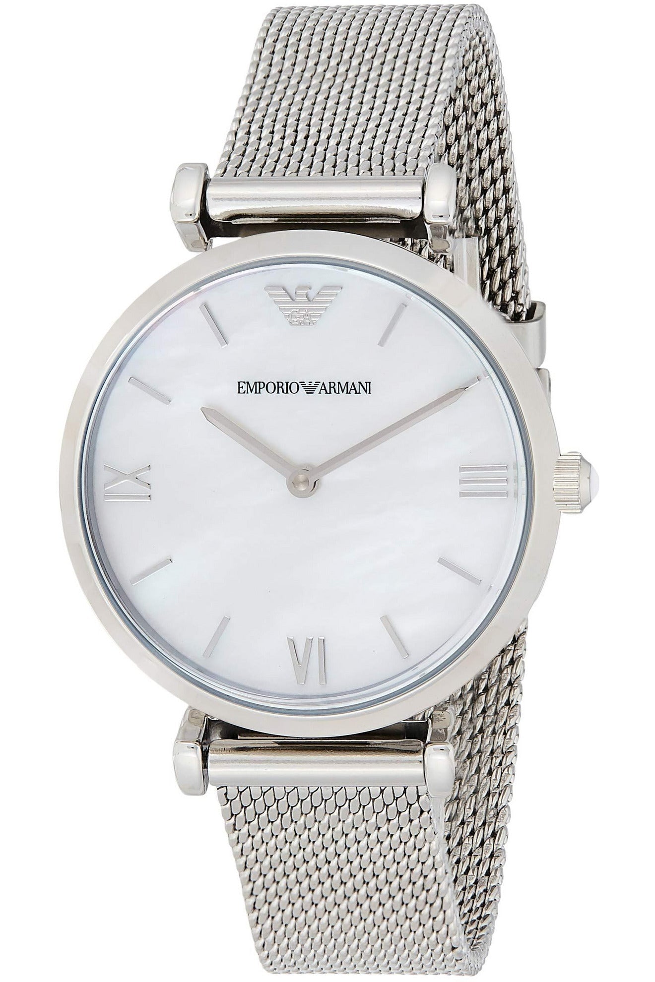 Buy Emporio Armani Women's Analog Stainless Steel Mother of Pearl Dial 32mm Watch AR1955 in Pakistan
