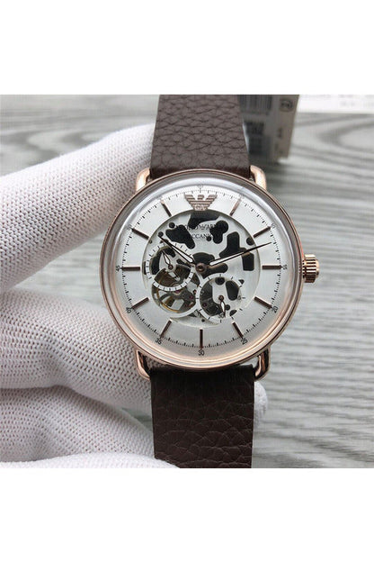 Buy Emporio Armani Men’s Automatic Leather Strap White Dial 43mm Watch 60027 in Pakistan