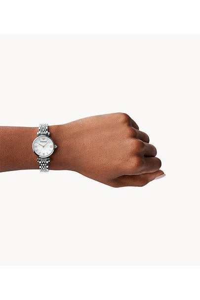 Buy Emporio Armani Women's Stainless Steel Mother of Pearl Dial 32mm Watch 11204 in Pakistan