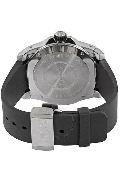 Buy Gucci Men's Quartz Swiss Made Silicone Strap Black Dial 45mm Watch YA136217 in Pakistan