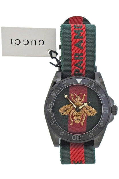 Buy Gucci Men's Quartz Swiss Made Nylon Strap Multi Colour Dial 45mm Watch YA136216 in Pakistan