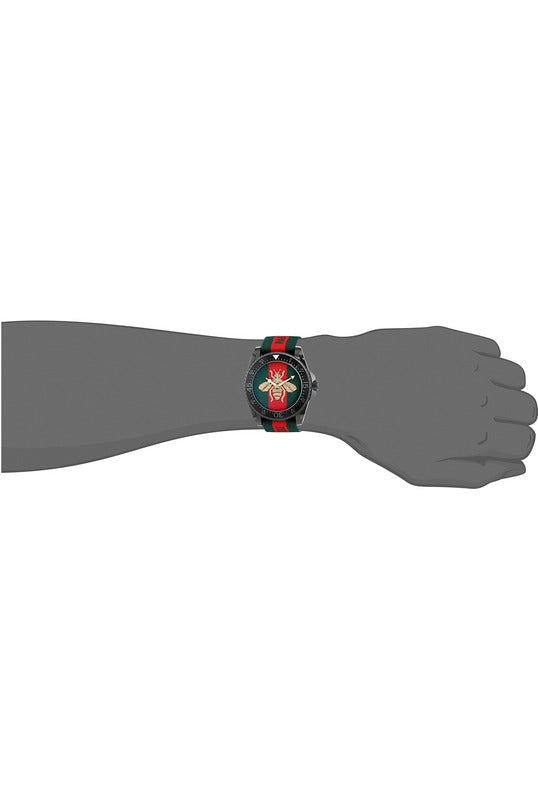 Buy Gucci Men's Quartz Swiss Made Nylon Strap Multi Colour Dial 45mm Watch YA136216 in Pakistan