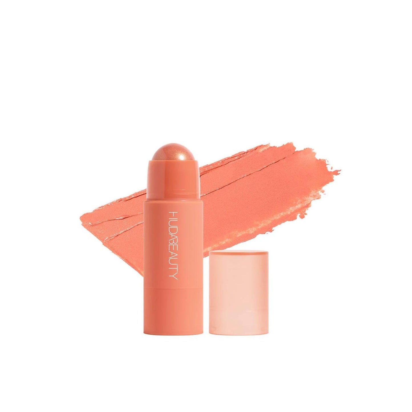 Huda Beauty Cheeky Tint Blush Stick- Baddie Berry - Perky Peach