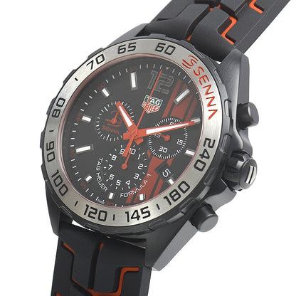 Buy Tag Heuer Formula 1 Ayrton Senna Special Edition Black Dial Black Rubber Strap Watch for Men - CAZ1019.FT8027 in Pakistan