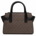 Buy Michael Kors White Tan Signature Coated Canvas and Leather Carmen Satchel Bag Small in Pakistan