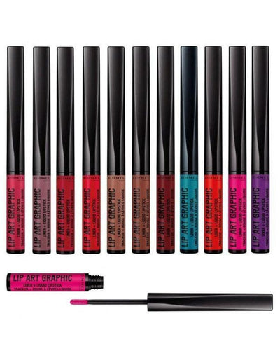 Buy Rimmel London Lip Art Graphic Liner & liquid Lipstick - 810 Be Free in Pakistan