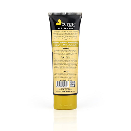 Buy Cutish Gold 24 Carat Facial Foam in Pakistan