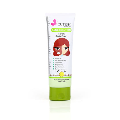 Buy Cutish Acne Solution Serum Facial Foam in Pakistan