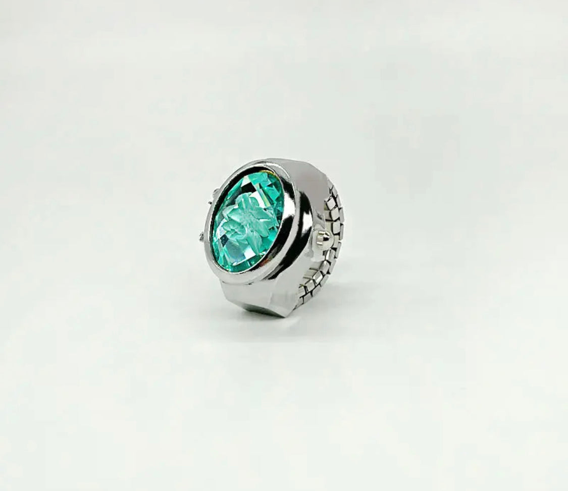 Buy Orb & Gravel Quartz Watch Green Gem Ring in Pakistan