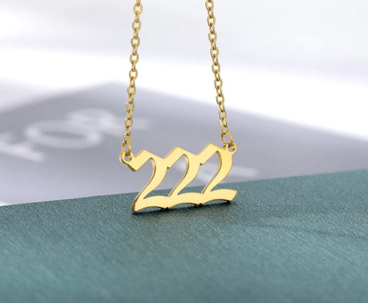 Buy Orb & Gravel 222 Gold Stainless Steel Necklace in Pakistan