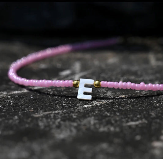 Buy Orb & Gravel Boho Pink Beads E Necklace in Pakistan