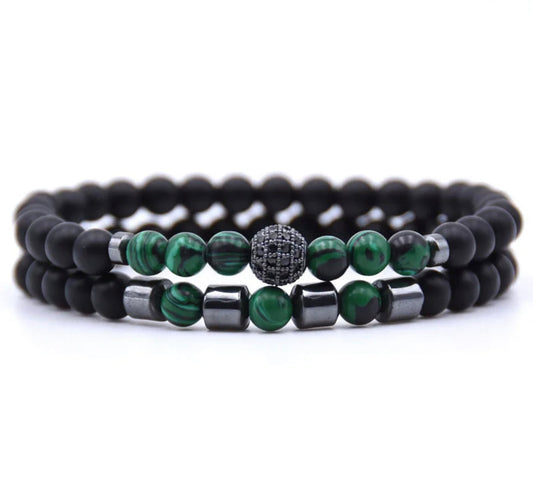 Buy Orb & Gravel 6mm Natural Stone Beads Bracelet in Pakistan