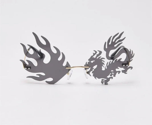 Buy Orb & Gravel Dragon Fire Unisex Sunglasses Black in Pakistan