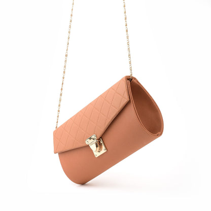 Buy ~ Quilted Clutch ~ Mustard in Pakistan