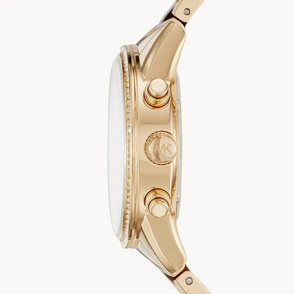 Buy Michael Kors Ritz Gold Dial Two Tone Steel Strap Watch for Women - MK6322 in Pakistan
