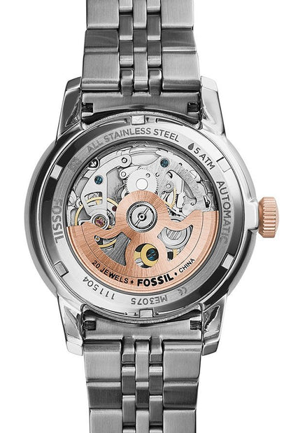 Buy Fossil Men's Automatic Stainless Steel Beige Dial 40mm Watch ME3075 in Pakistan