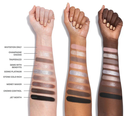 Morphe Rich and Foiled Eyeshadow Palette - Going Platinum