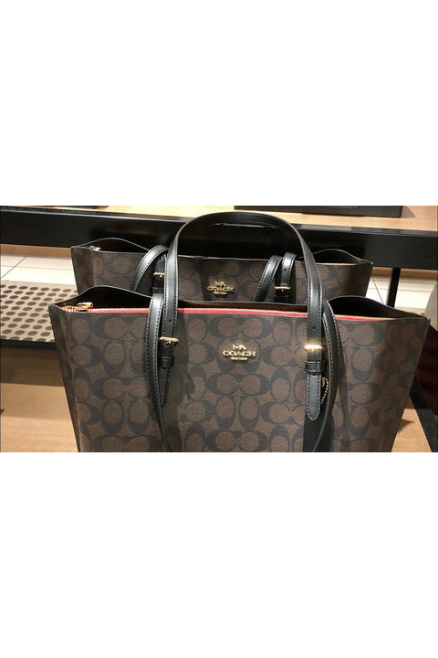 Buy Coach Mollie Tote Large - Signature Brown Canvas in Pakistan