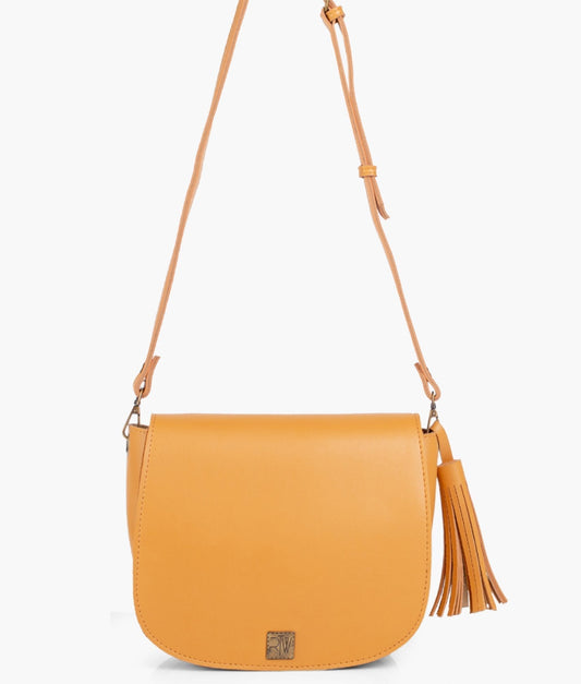 Buy Foldover Saddle Bag - Mustard in Pakistan