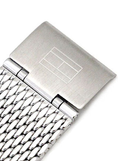 Buy Tommy Hilfiger Easton Black Dial Silver Mesh Bracelet Watch for Men - 1710433 in Pakistan