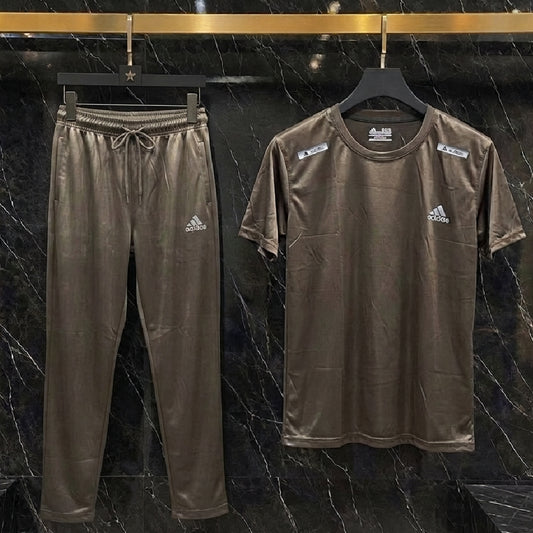 Kid's Olive Green Performance Track Suit Set