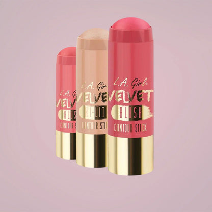 L.A. Girl Velvet Blush Contour Stick - GCS588 POMPOM