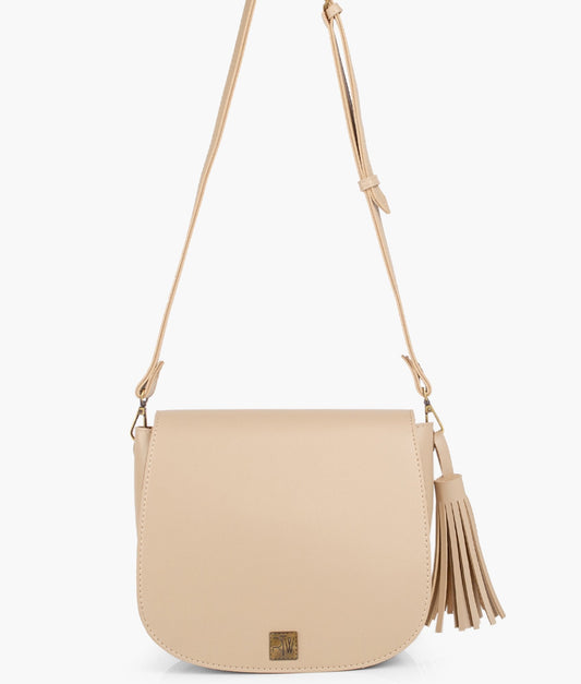 Buy Foldover Saddle Bag - Off White in Pakistan