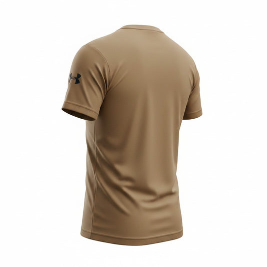Men’s Under Armour Sand Brown Performance Sports T-Shirt