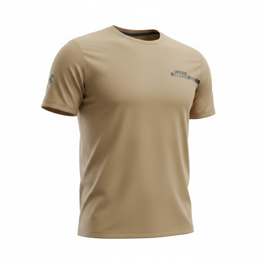 Men’s Under Armour Sand Brown Performance Sports T-Shirt