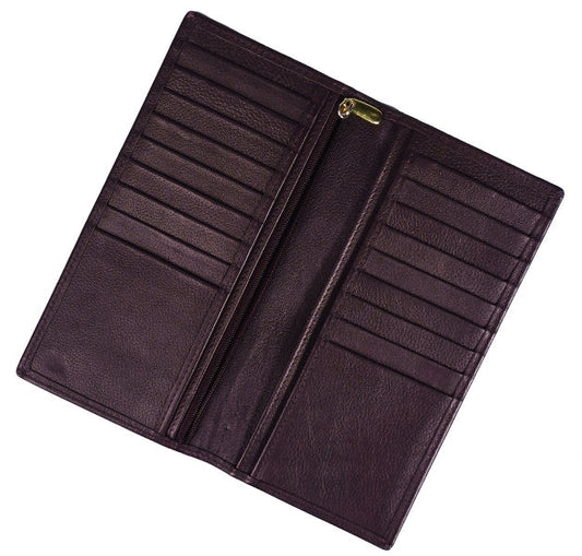 Buy Jild Executive Leather Long Wallet - Burgundy in Pakistan