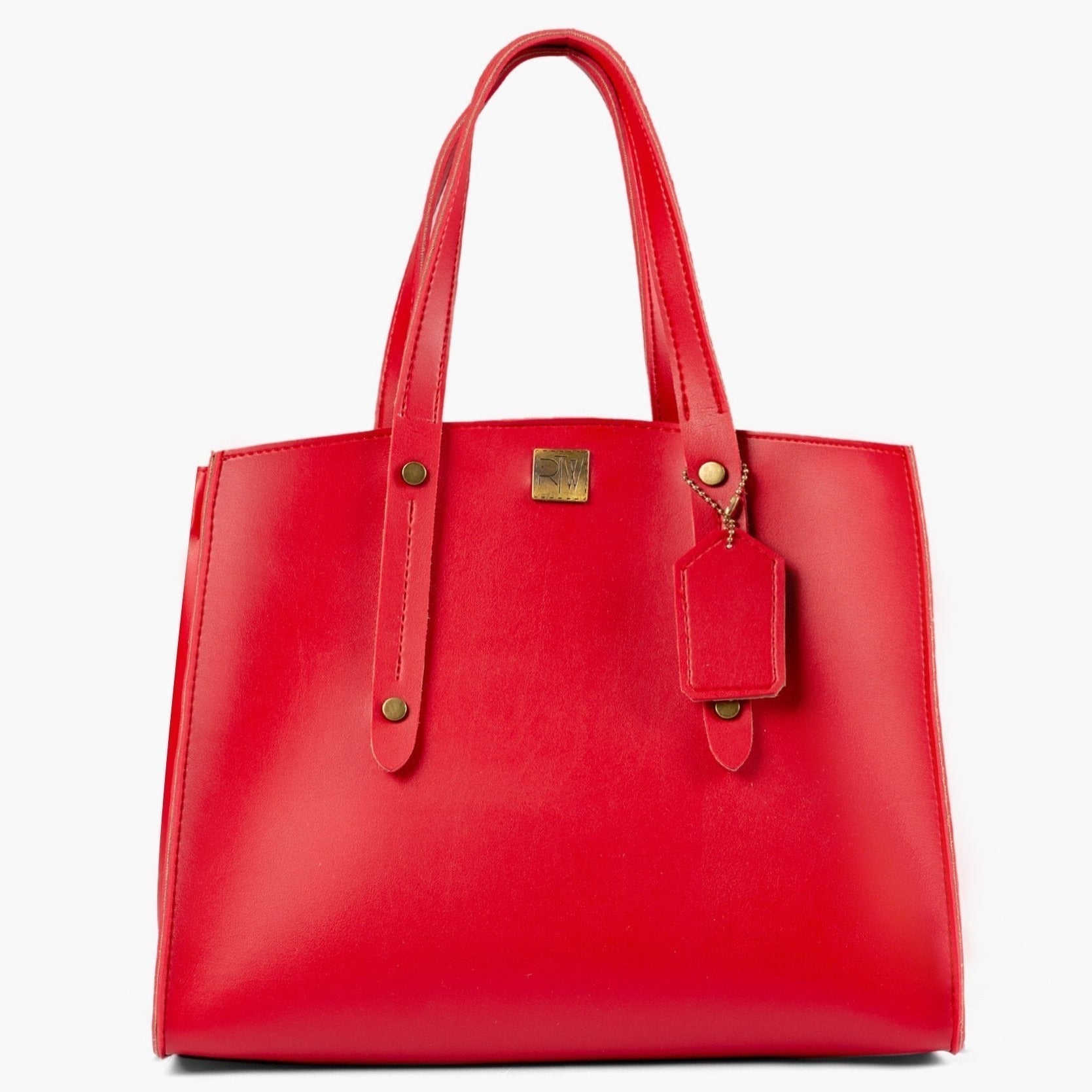 Buy Multi Compartment Satchel Bag - Red in Pakistan