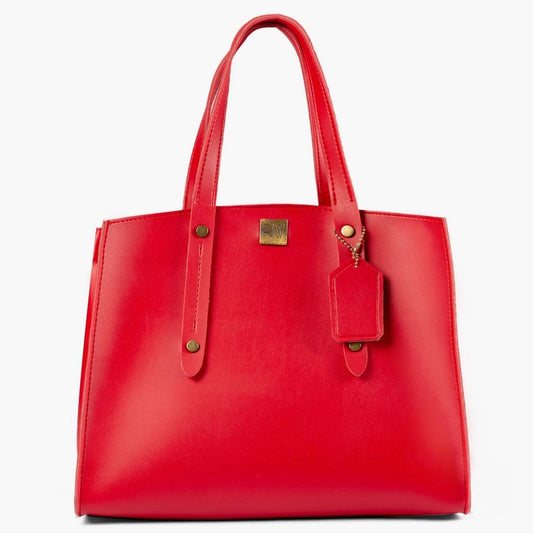 Buy Multi Compartment Satchel Bag - Red in Pakistan