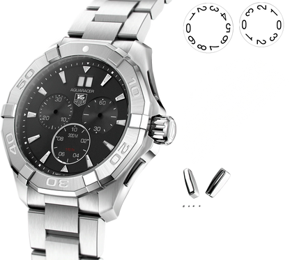 Buy Tag Heuer Aquaracer Black Dial Silver Steel Strap Watch for Men - CAY1110.BA0927 in Pakistan