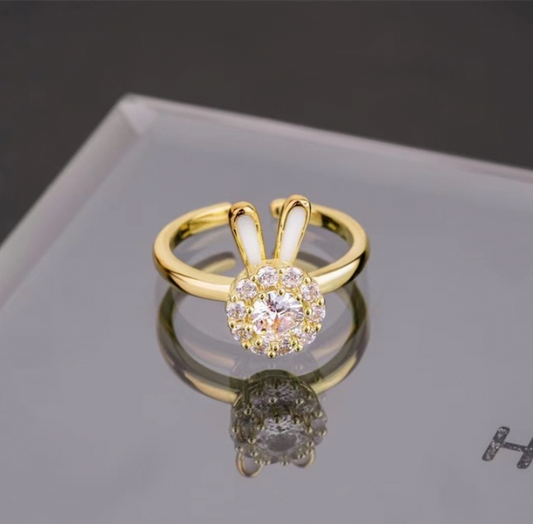 Buy Orb & Gravel Fidget Rotating Bunny Gem Ring in Pakistan