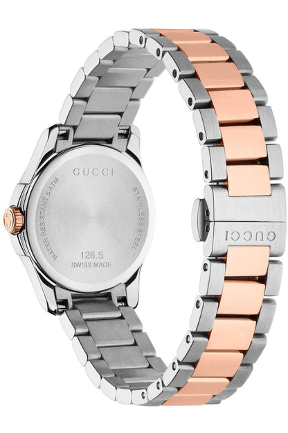Buy Gucci Women's Swiss Made Quartz Stainless Steel Silver Dial 27mm Watch YA126564 in Pakistan