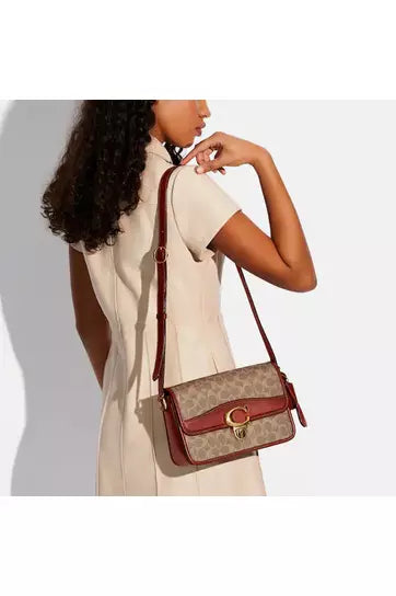Buy Coach Shoulder Studio Bag - Signature Brown Canvas in Pakistan