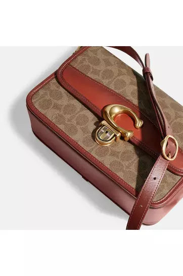 Buy Coach Shoulder Studio Bag - Signature Brown Canvas in Pakistan