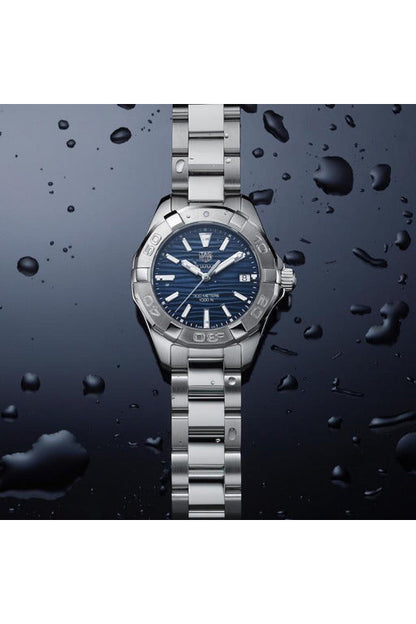 Buy Tag Heuer Aquaracer Blue Dial Silver Steel Strap Watch for Women - WBD131D.BA0748 in Pakistan