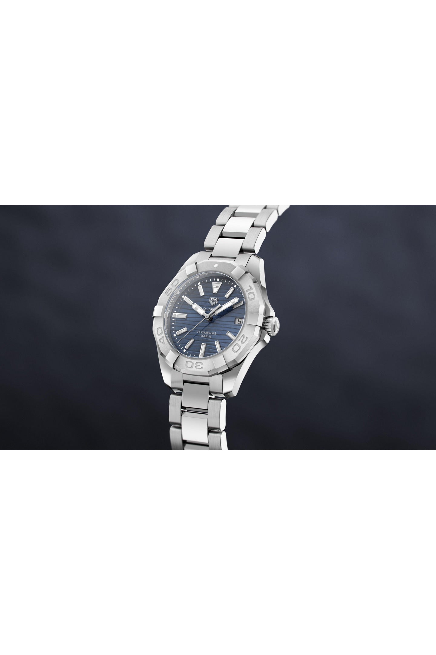 Buy Tag Heuer Aquaracer Blue Dial Silver Steel Strap Watch for Women - WBD131D.BA0748 in Pakistan