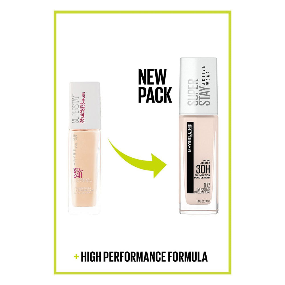 Maybelline Super Stay Longwear Liquid Foundation 30Hr Wear  - 110 Porcelain
