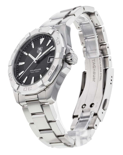 Buy Tag Heuer Aquaracer Black Dial Silver Steel Strap Watch for Men - WAY1110.BA0928 in Pakistan