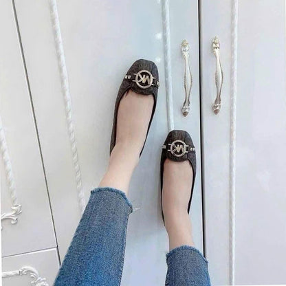 Michael Kors Fulton Studded Logo Moccasin US 8 Brown