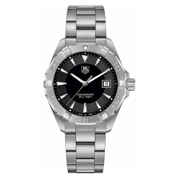 Buy Tag Heuer Aquaracer Black Dial Silver Steel Strap Watch for Men - WAY1110.BA0928 in Pakistan