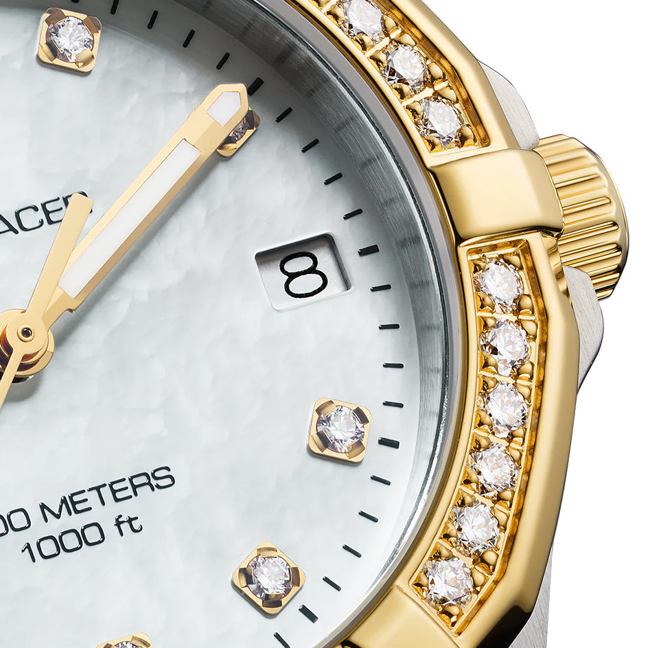 Buy Tag Heuer Aquaracer Mother of Pearl Dial Two Tone Steel Strap Watch for Women - WBD1323.BB0320 in Pakistan